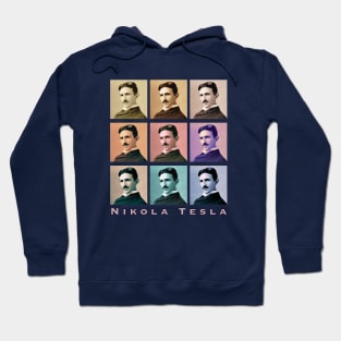 Copy of pop Nikola Tesla portrait Hoodie